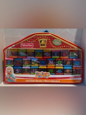 SOLD Fisher Price Peek A Boo Blocks Set of Alphabet 26 Blocks A-Z